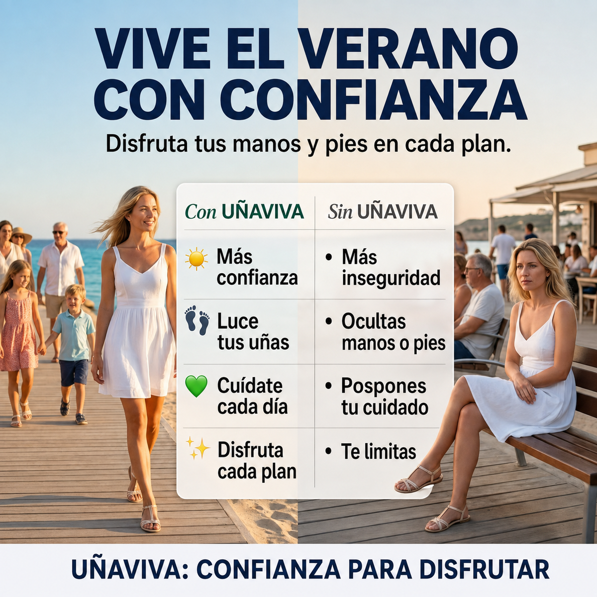 UÑAVIVA™ DEJA DE ESCONDER TUS UÑAS. EMPIEZA A DISFRUTAR DE TI.